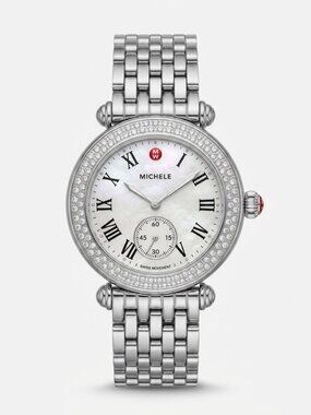 Michele Caber Stainless Steel Diamond Watch MWW16A000001